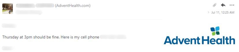 Reply from a live partner campaign