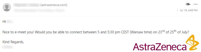 Reply from a live partner campaign