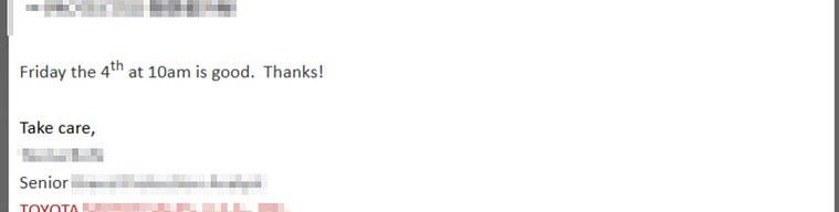 Reply from a live partner campaign