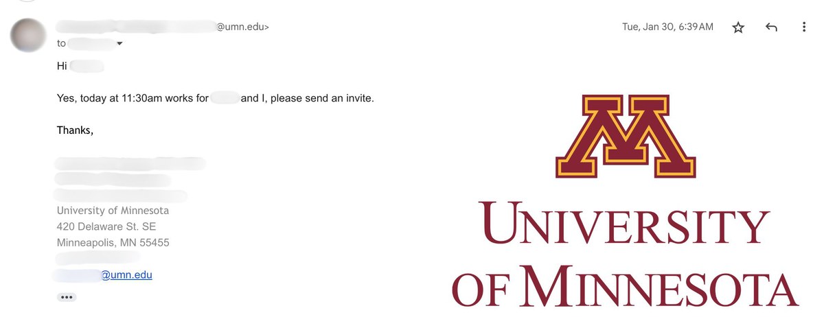 Reply from a live partner campaign